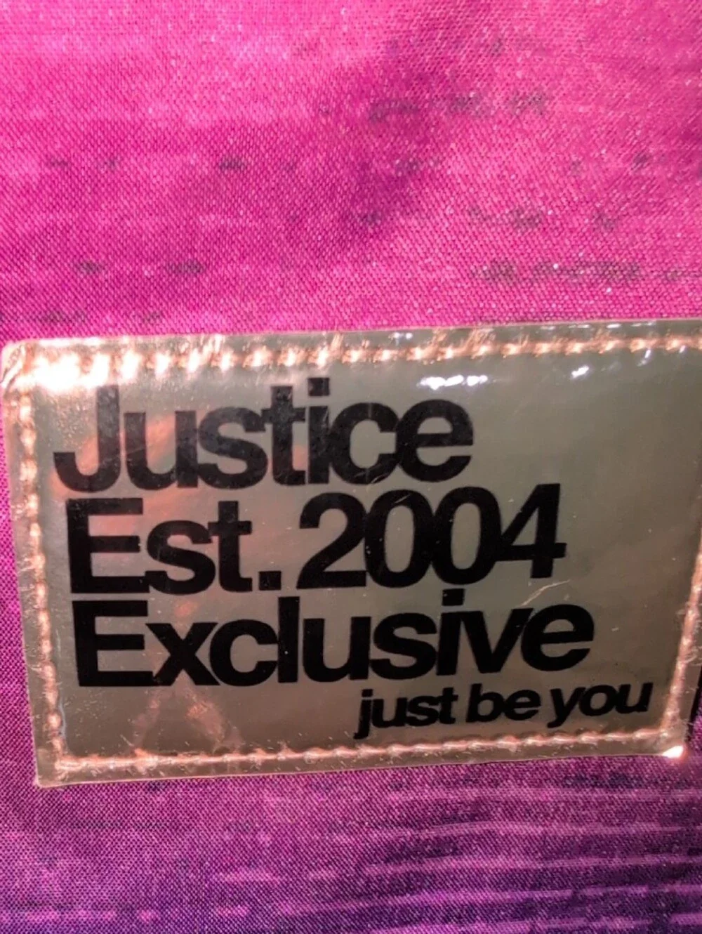 Justice Purple to Blue Ombre Backpack With Rose Gold Accents Vintage